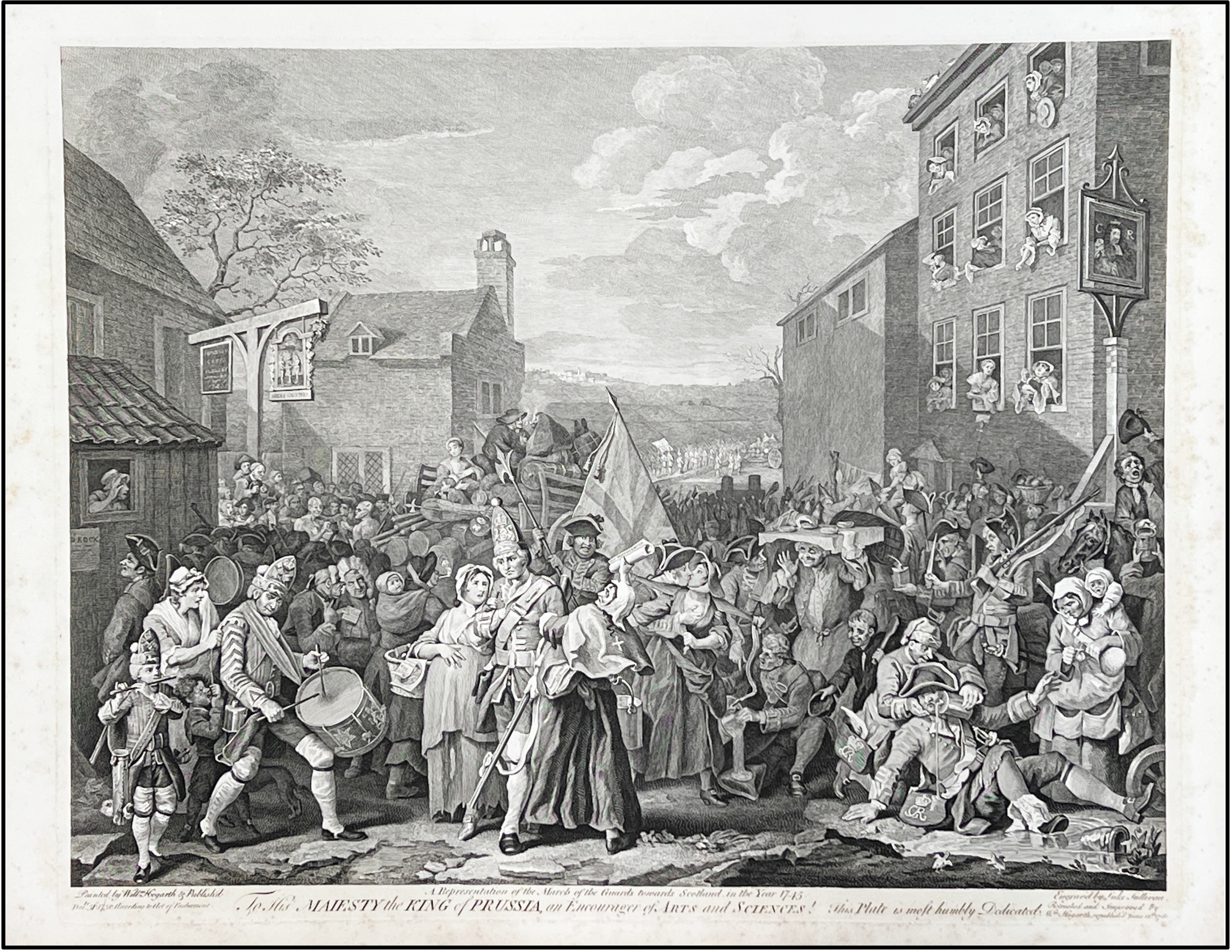 WILLIAM HOGARTH / LUKE SULLIVAN - LA MARCHA HACIA FINCHLEY - 1761