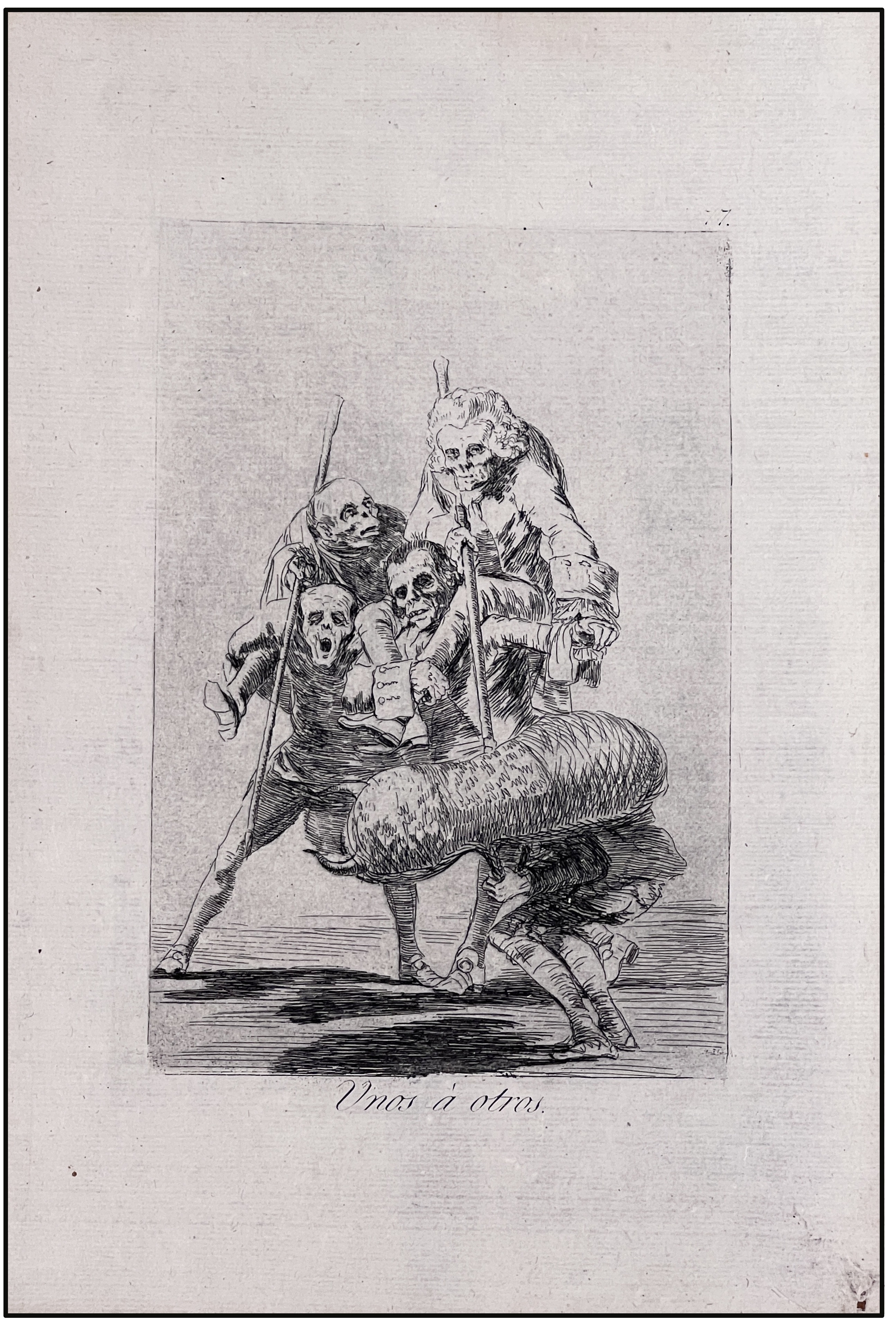 FRANCISCO DE GOYA - UNOS A OTROS (LOS CAPRICHOS Nº 77) - 1927