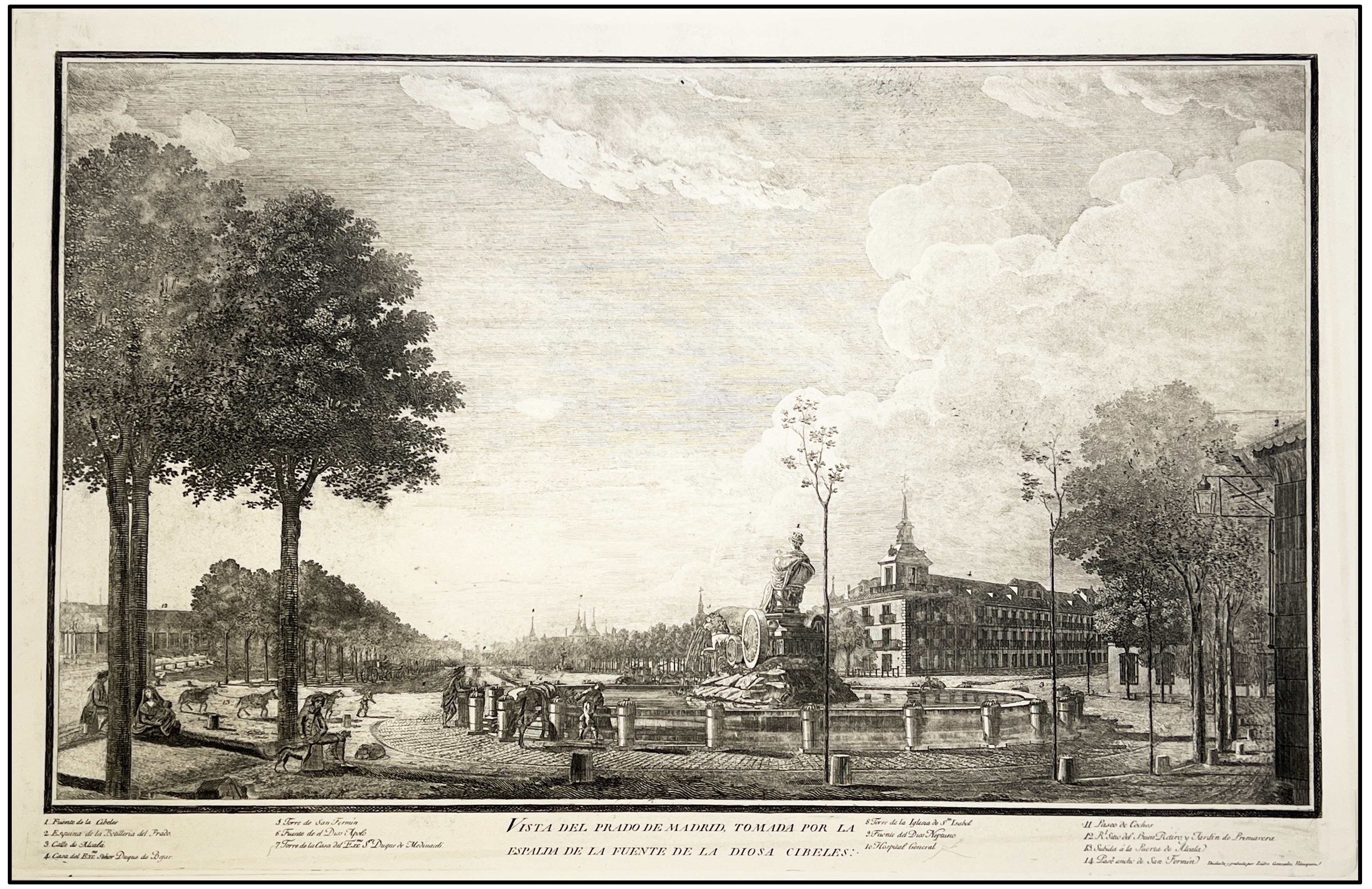 ISIDRO GONZÁLEZ VELÁZQUEZ - PASEO DEL PRADO CIBELES - 1788