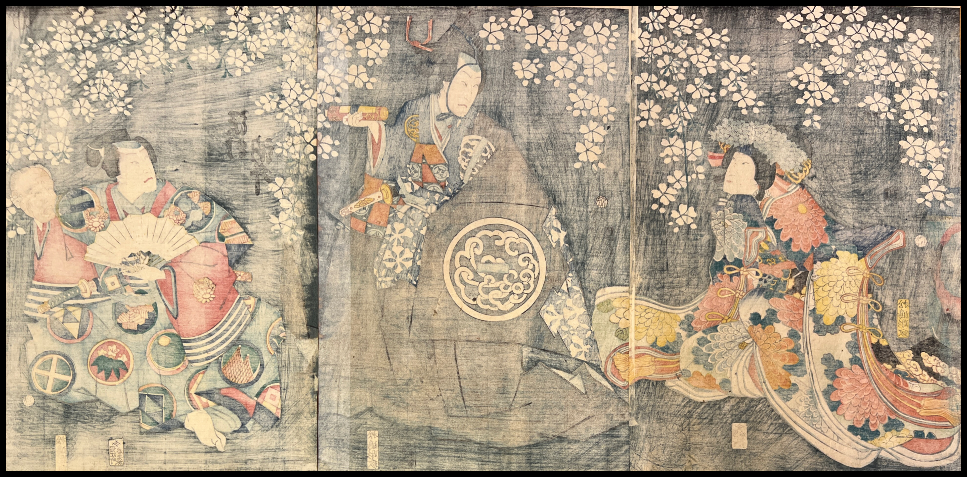 KUNISADA II - YAKUSHA-E (GRABADO DE ACTORES) - 1867