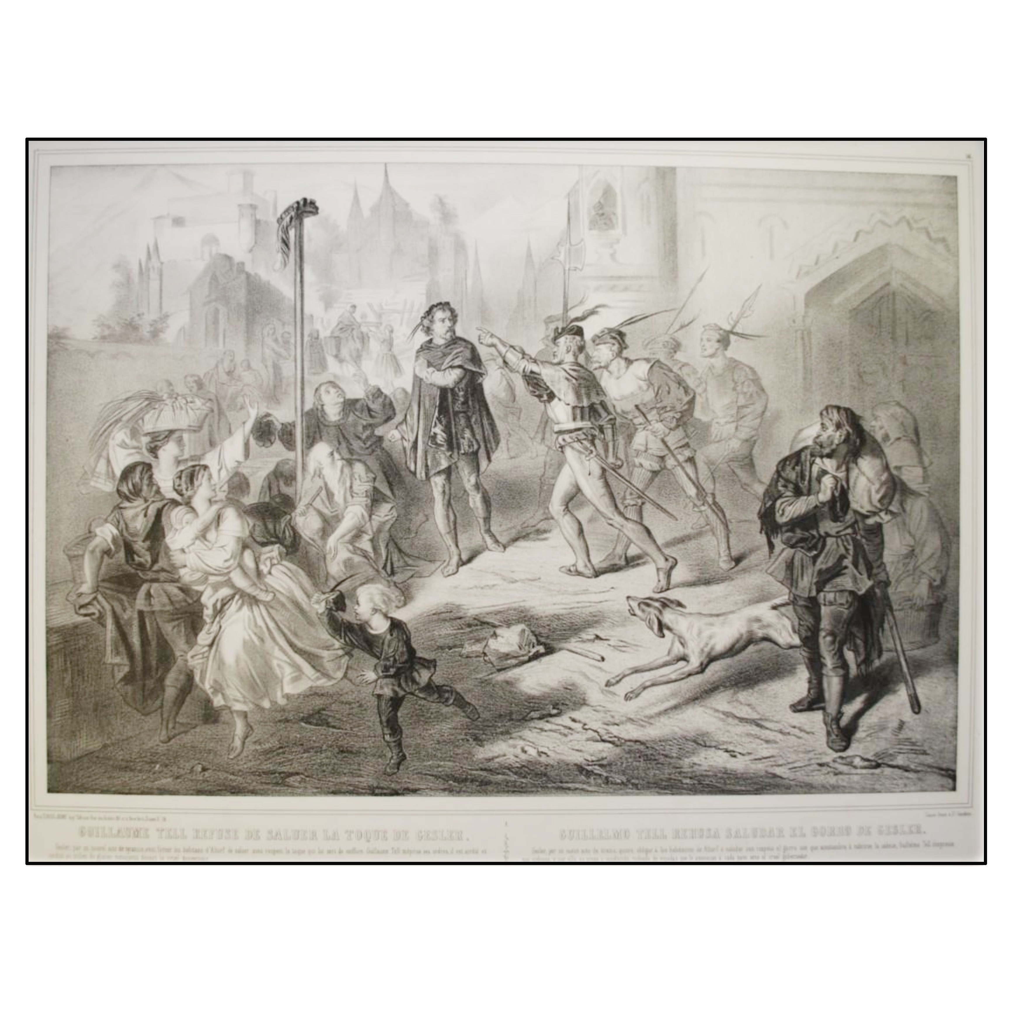 GUILLERMO TELL REHÚSA SALUDAR EL GORRO DE GESLER