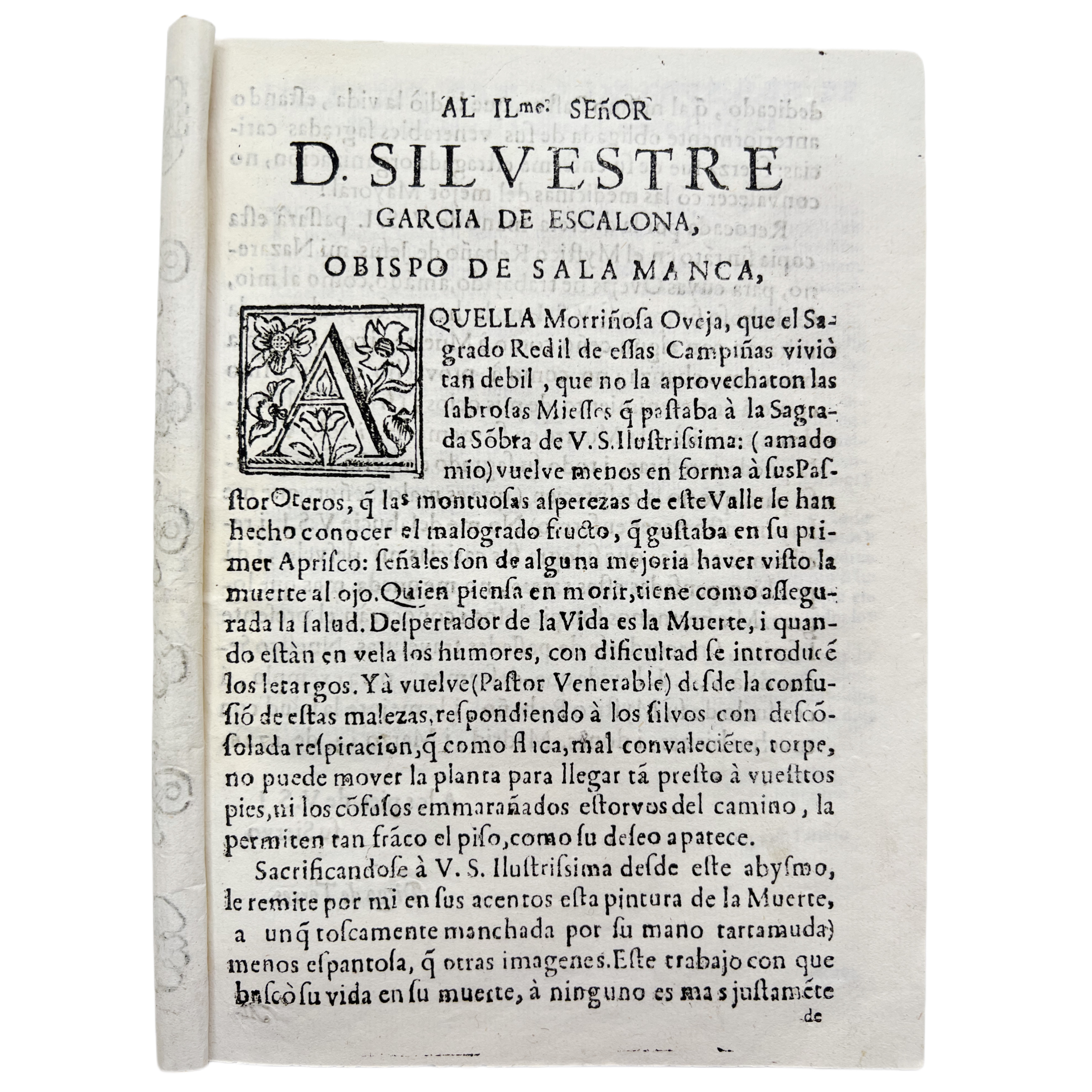 DIEGO DE TORRES VILLARROEL - CATHEDRA DE MORIR - S. XVIII