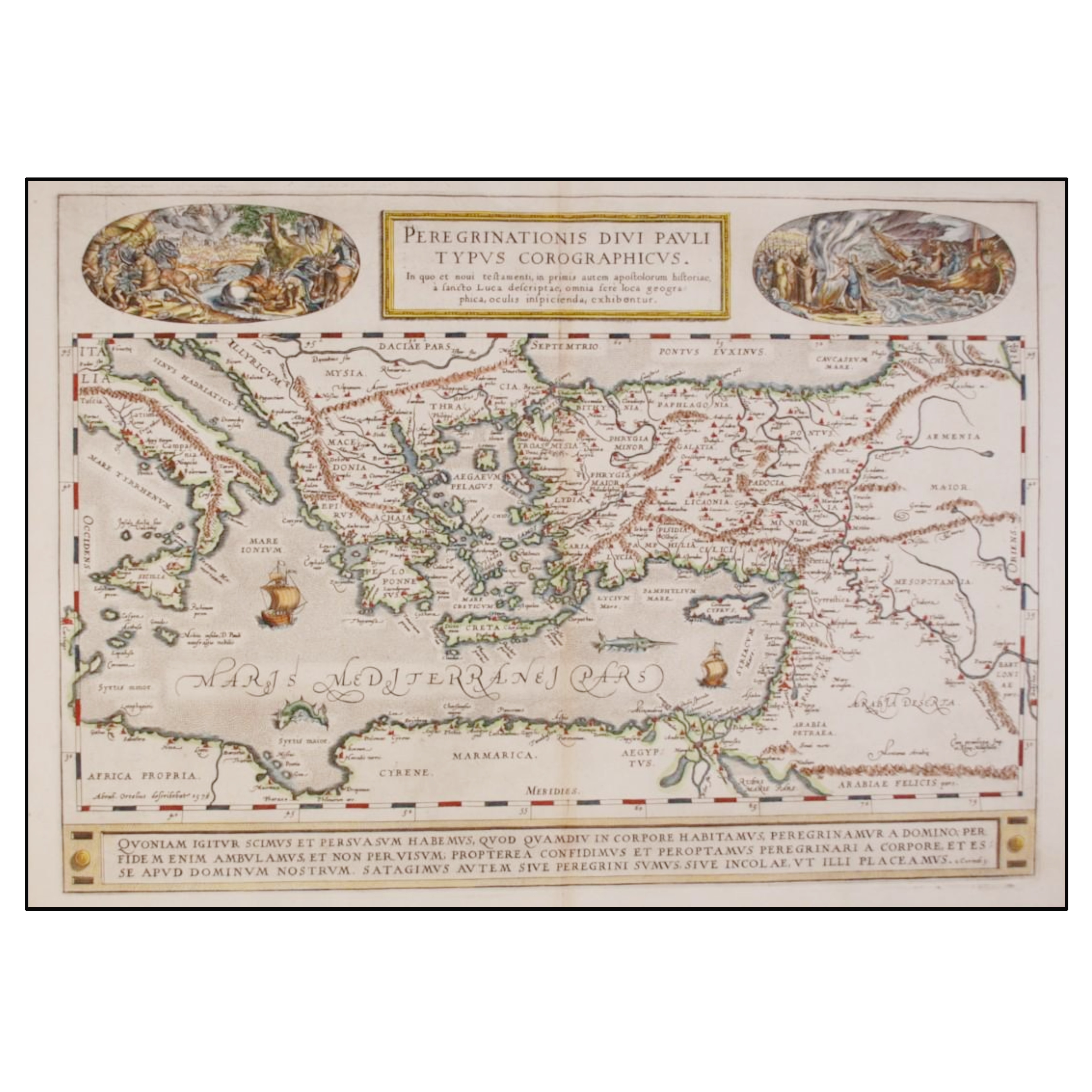 PEREGRINATIONIS DIUI PAULI TYPUS COROGRAPHICUS.