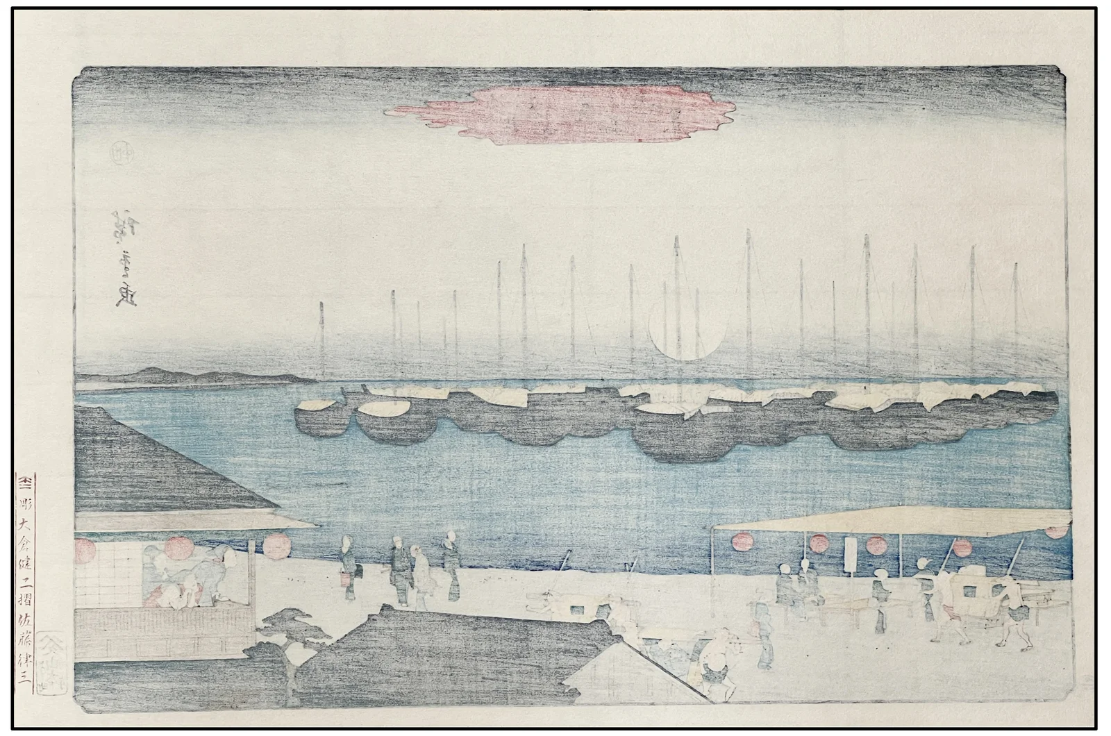 HIROSHIGE -  VISTA DE TAKANAWA A LA LUZ DE LA LUNA