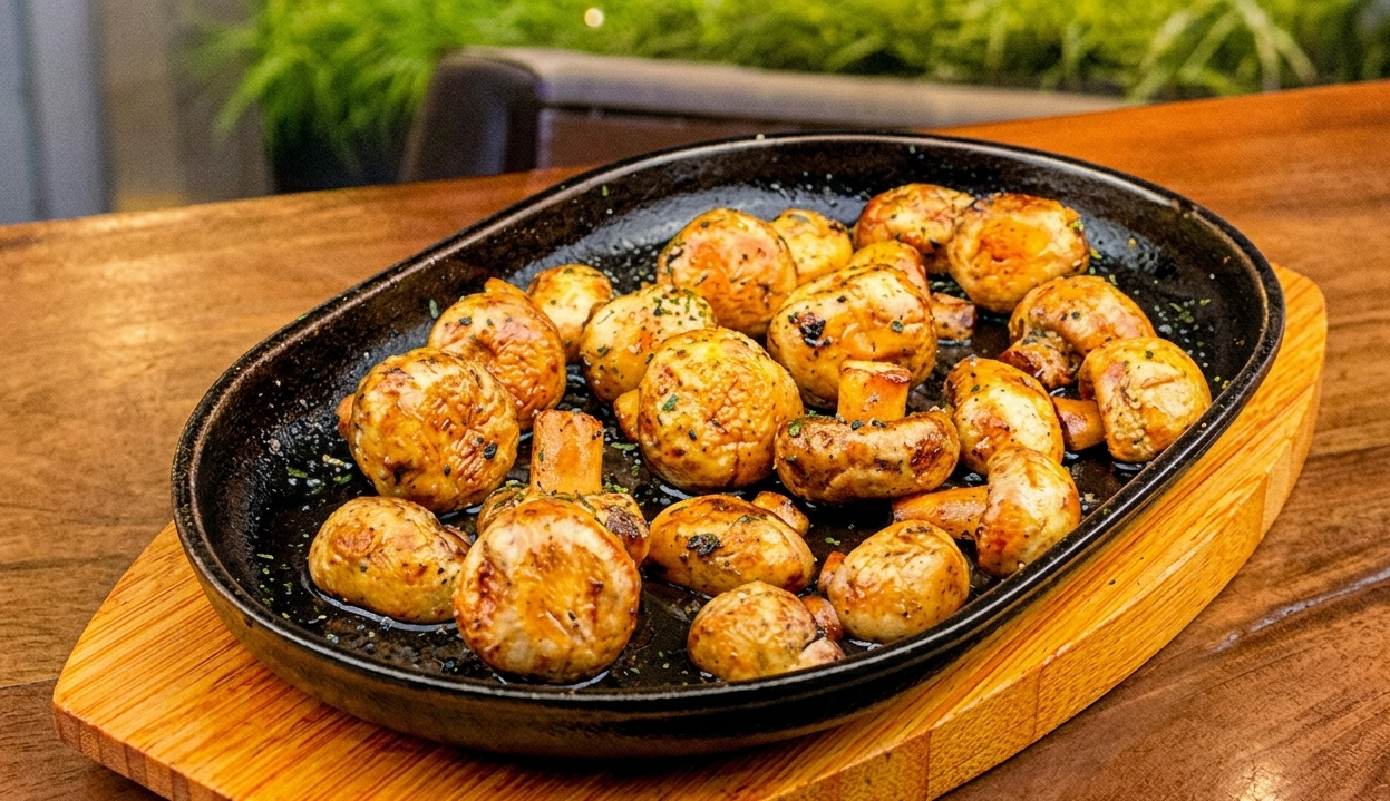 Champiñones a la Parrilla