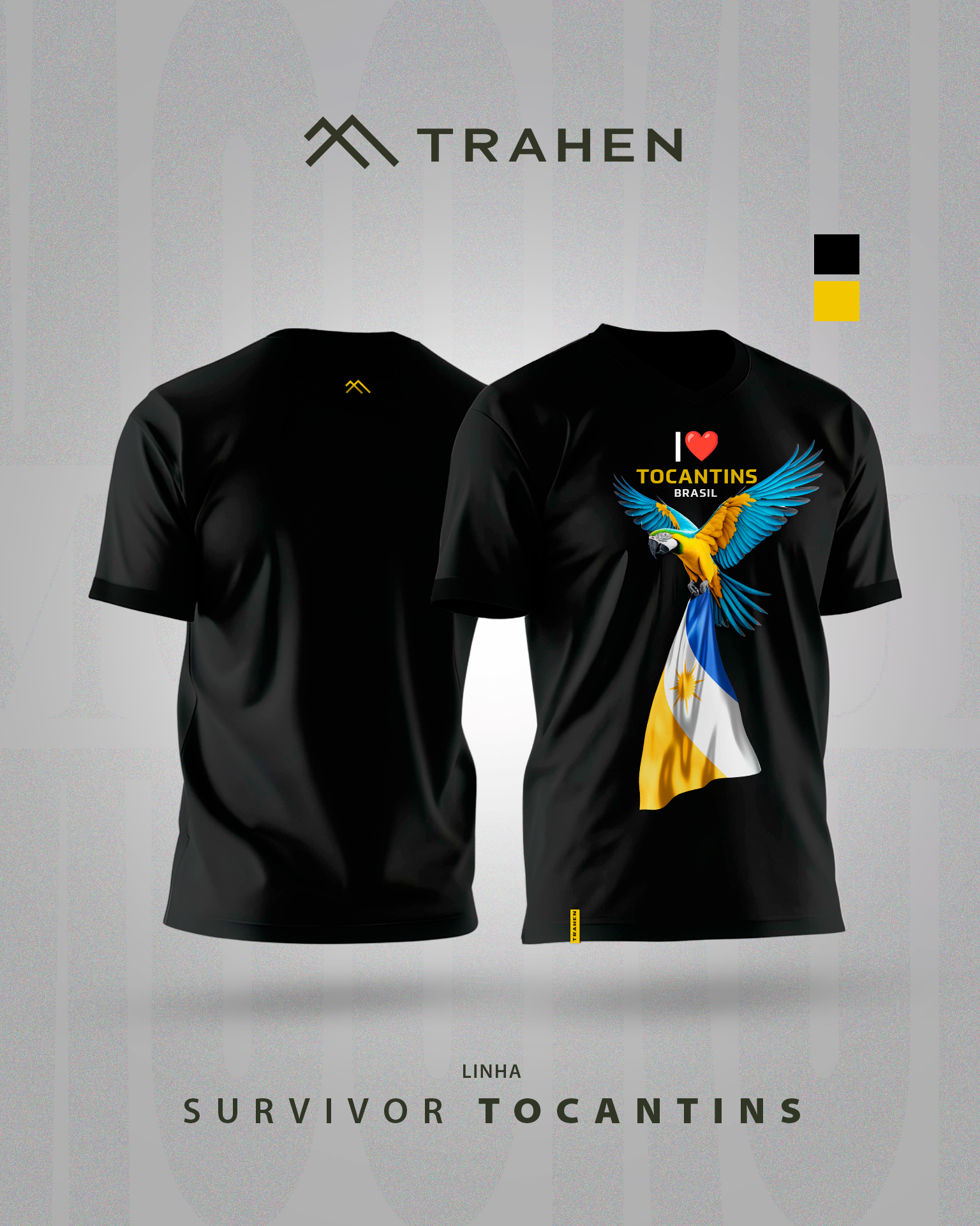 Camiseta Tocantins - Preta