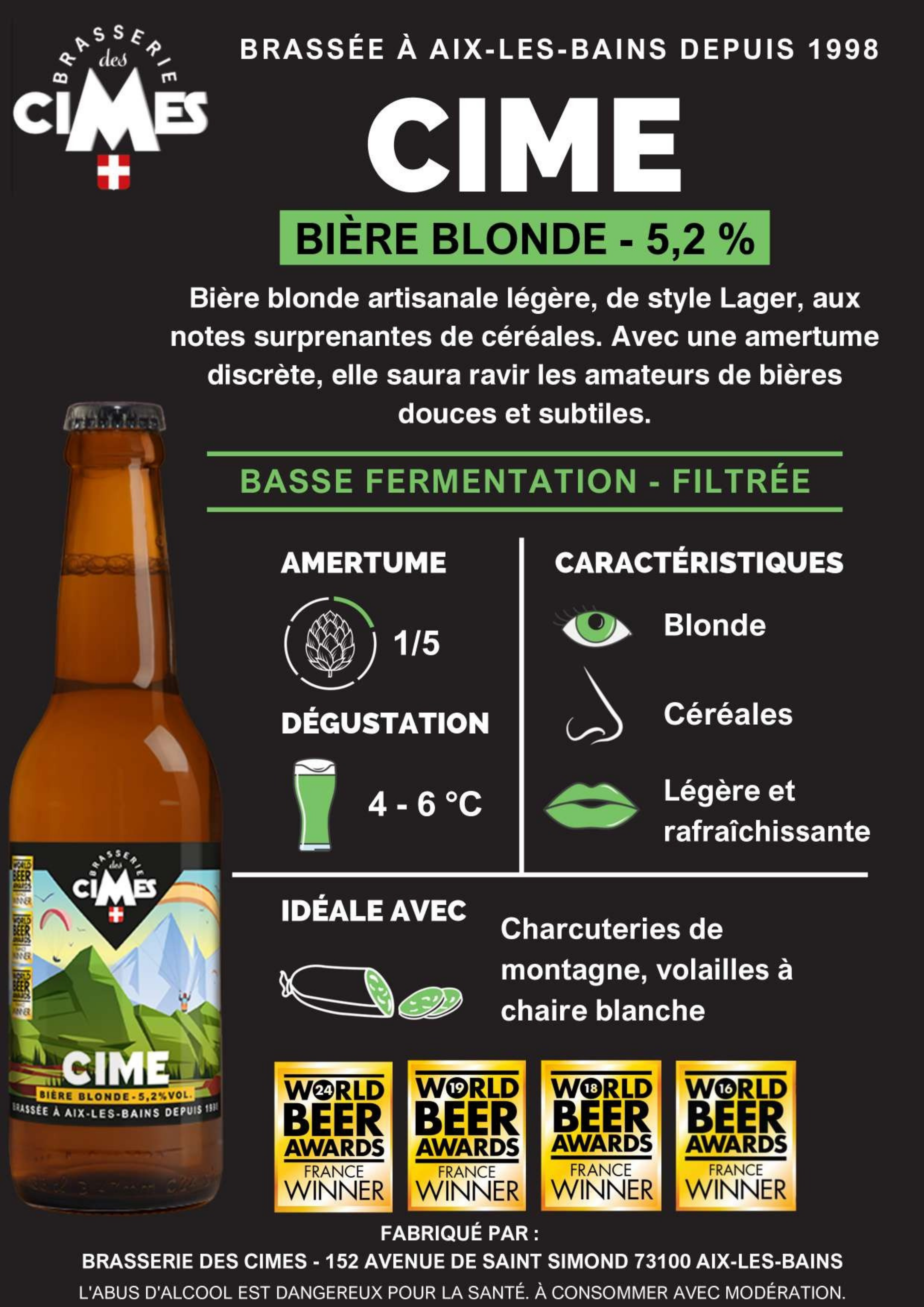 CIME Bière Blonde 5,2%