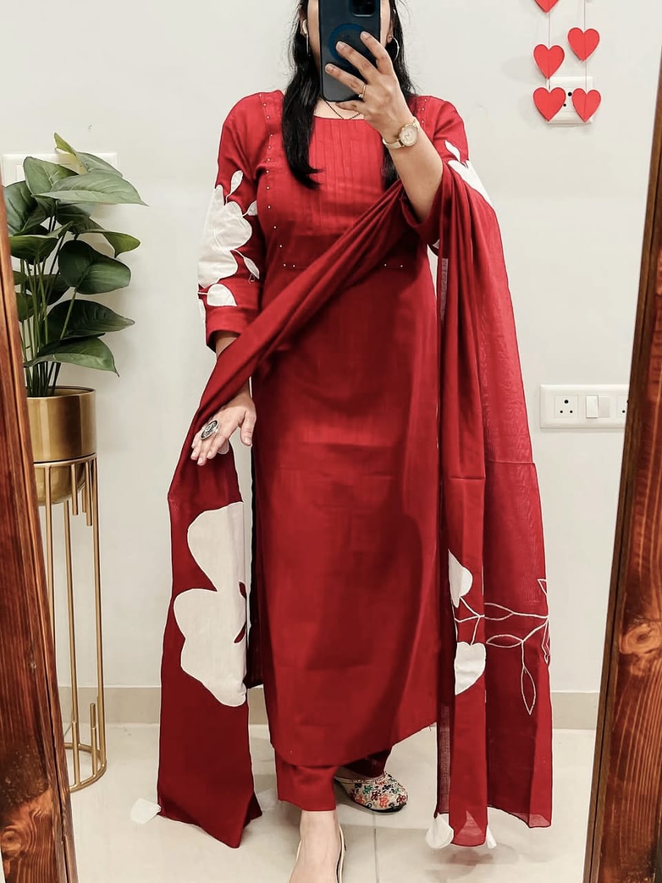  Cotton Kurti pant  Dupatta set 