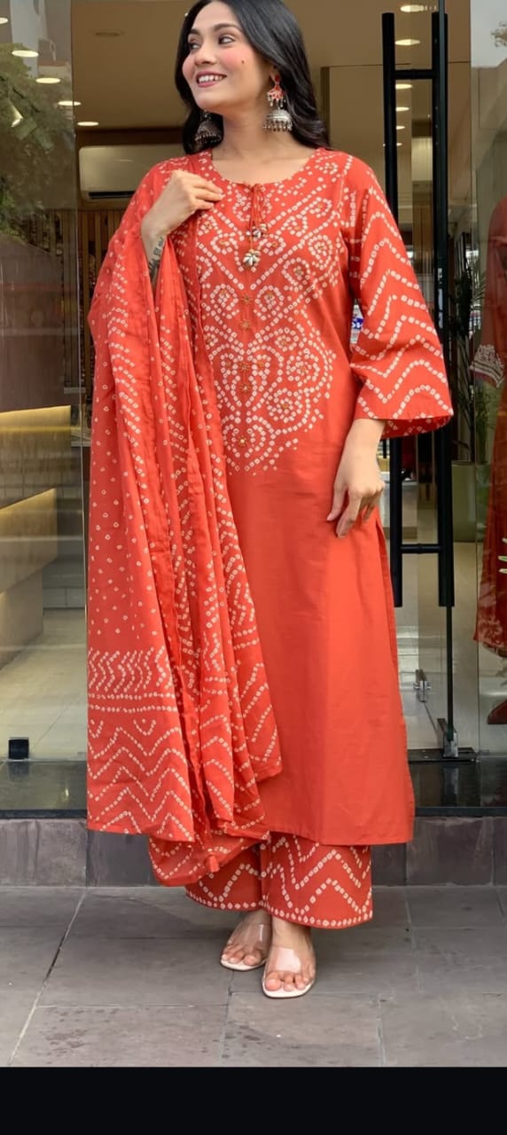 Printed  Ethnic cotton Suit 