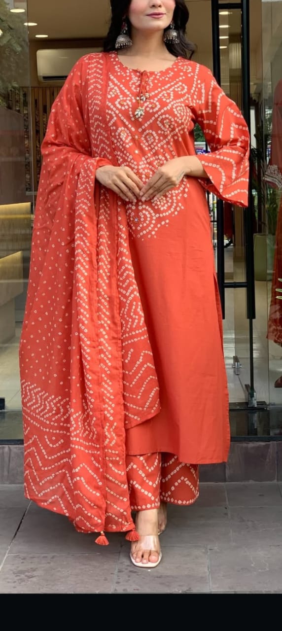 Printed Ethnic cotton Suit