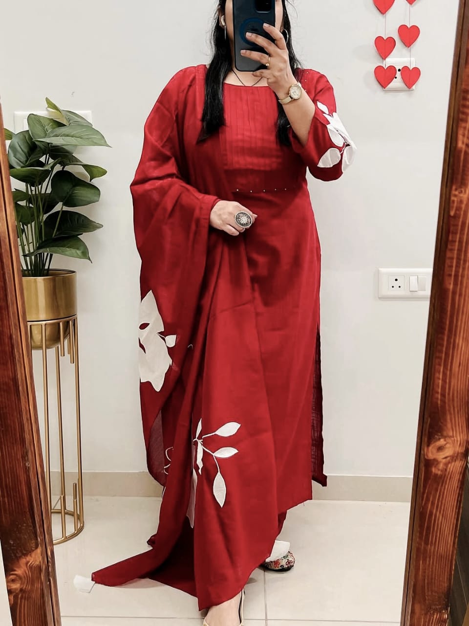  Cotton Kurti pant  Dupatta set 