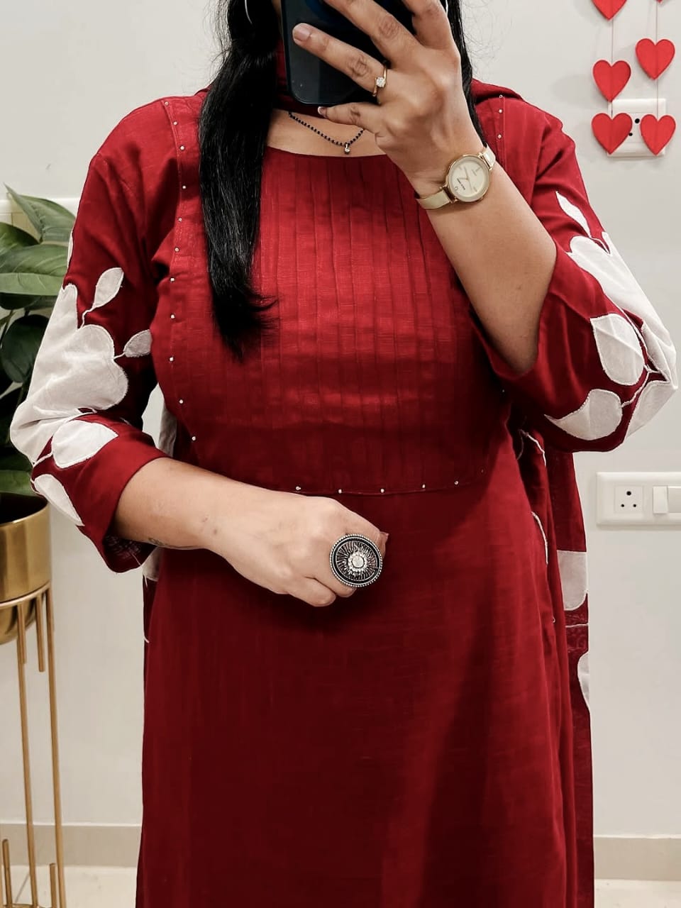 Cotton Kurti pant Dupatta set