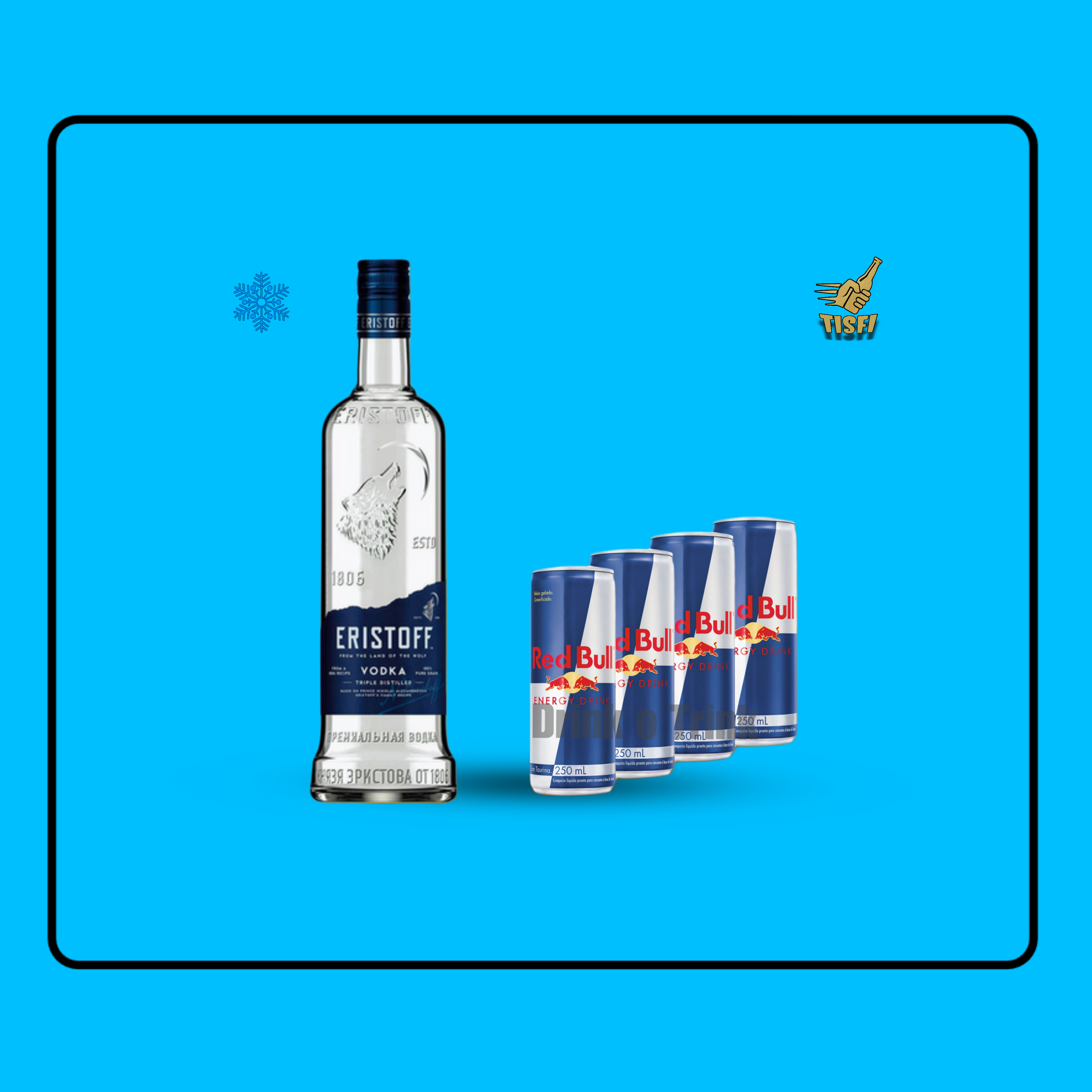 Eristoff Vodka & Red Bull