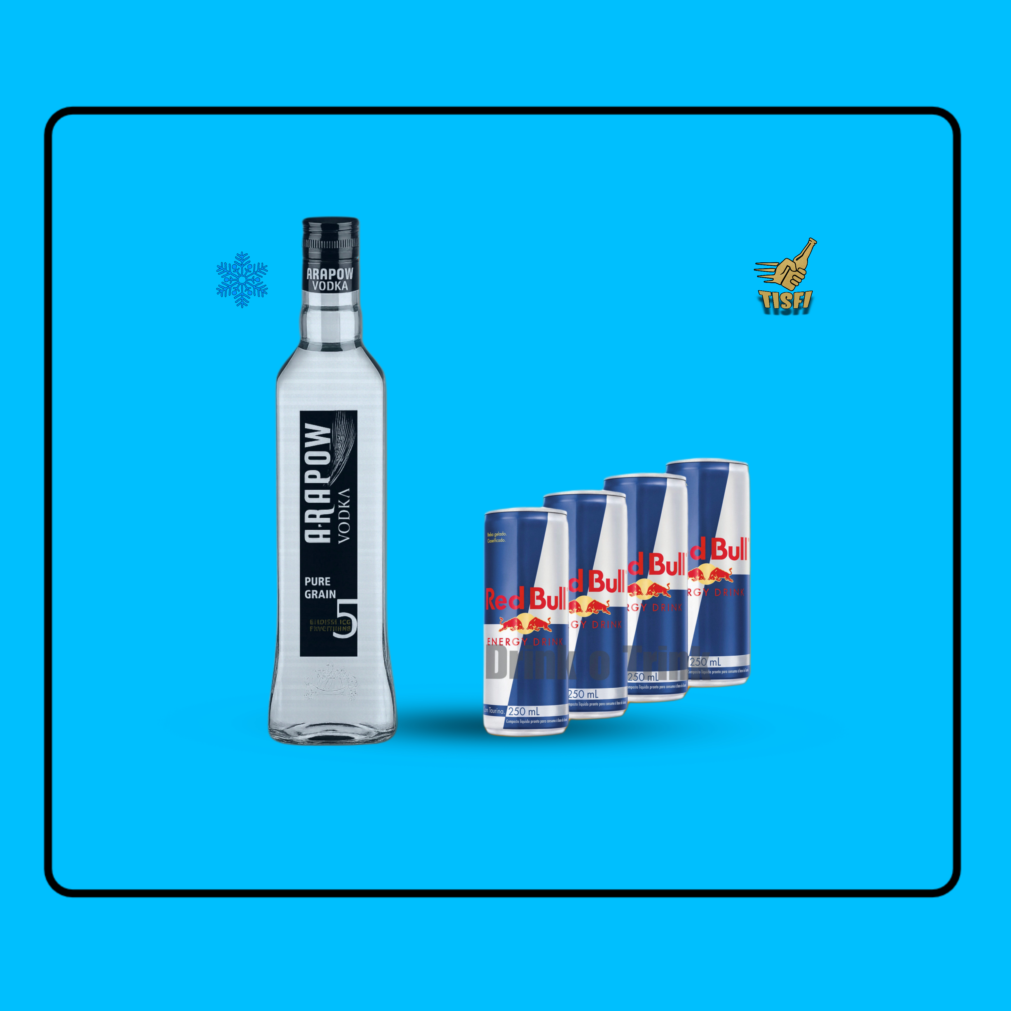 Arapow Vodka + Red Bull