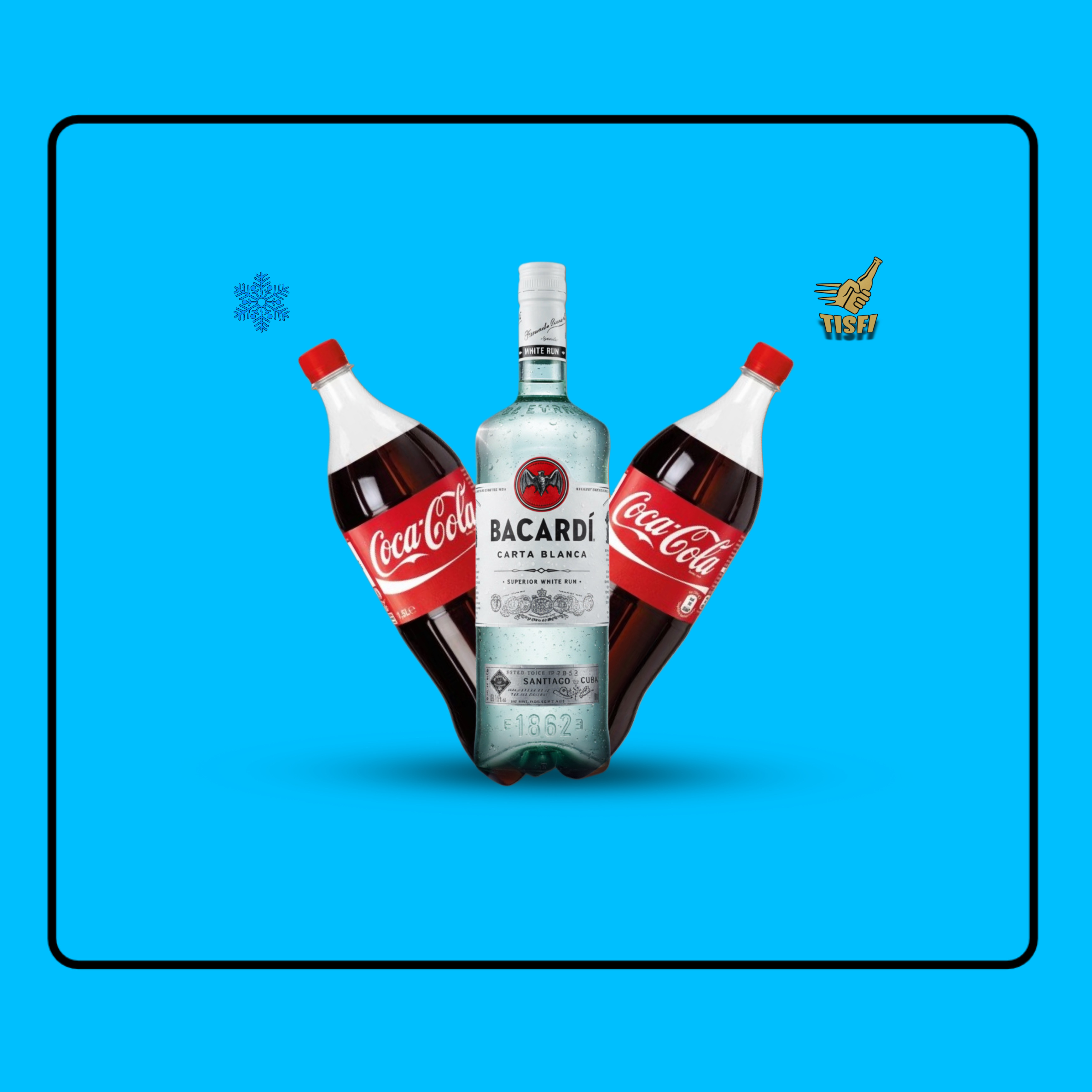 Bacardi Carta Blanca + Cola 