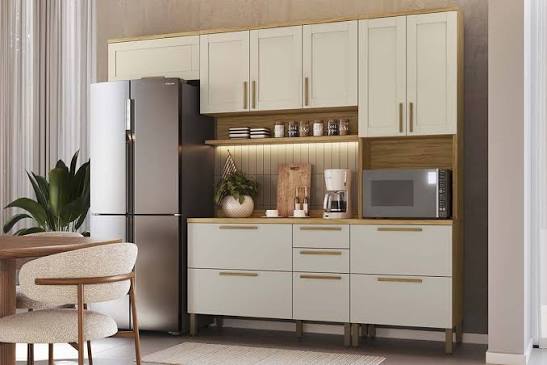  Kit Armário de Cozinha Riesling 4 Peças