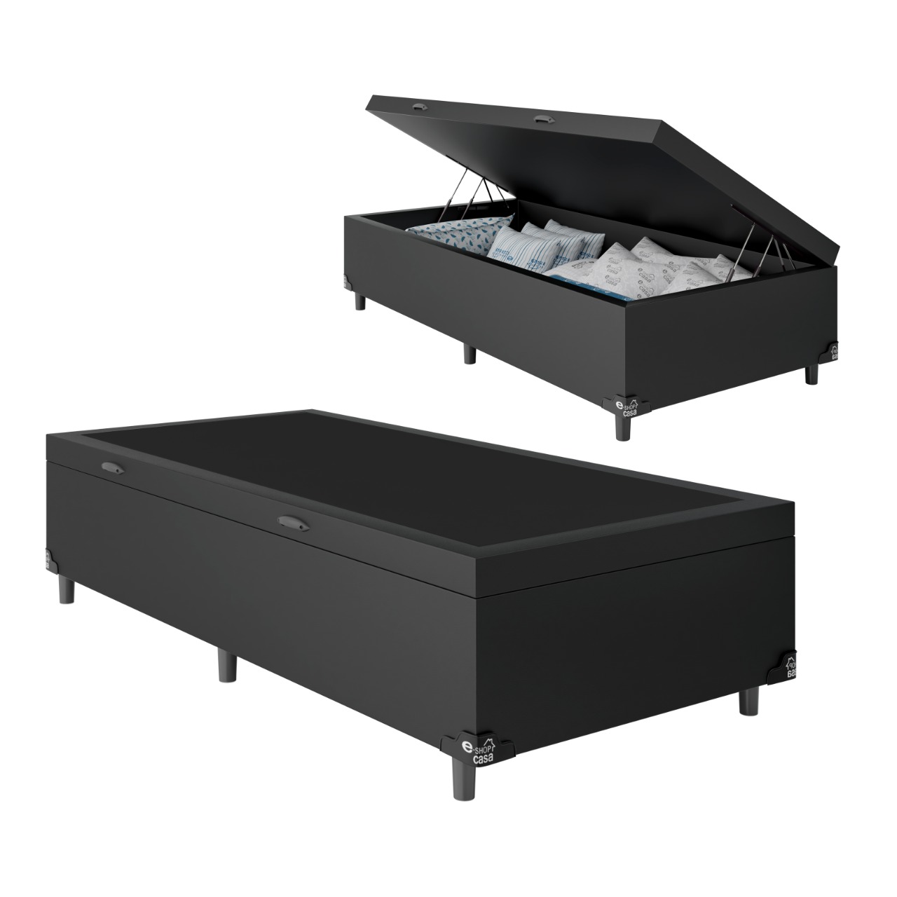  Base Baú para Cama Solteiro