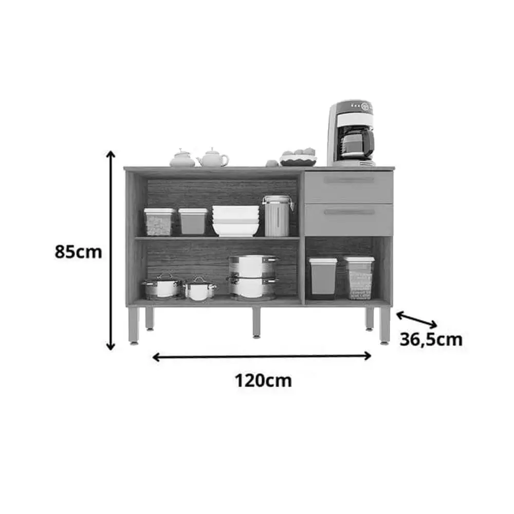 Kit New Valência Balção e Aério  Vidro
