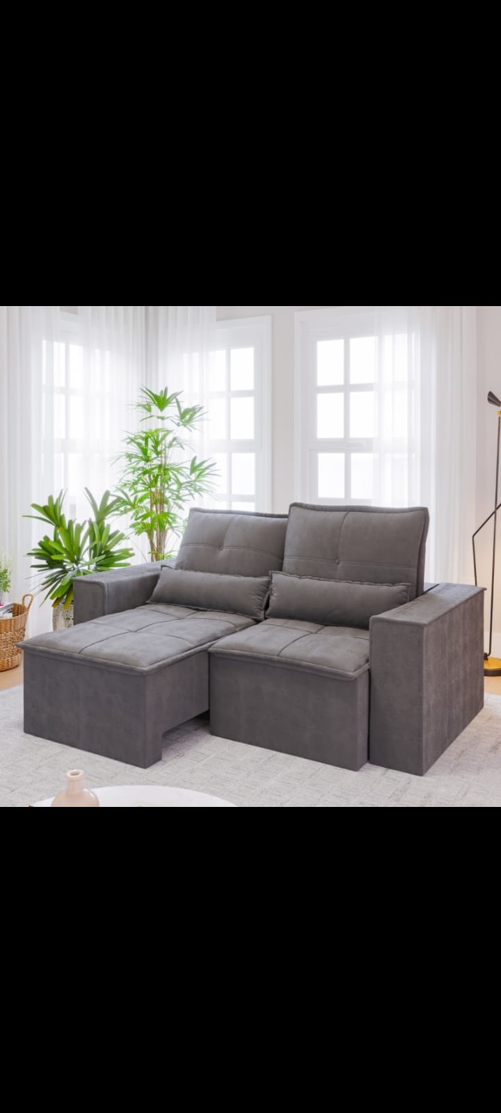 Sofá Retrátil Grécia 2 metros 