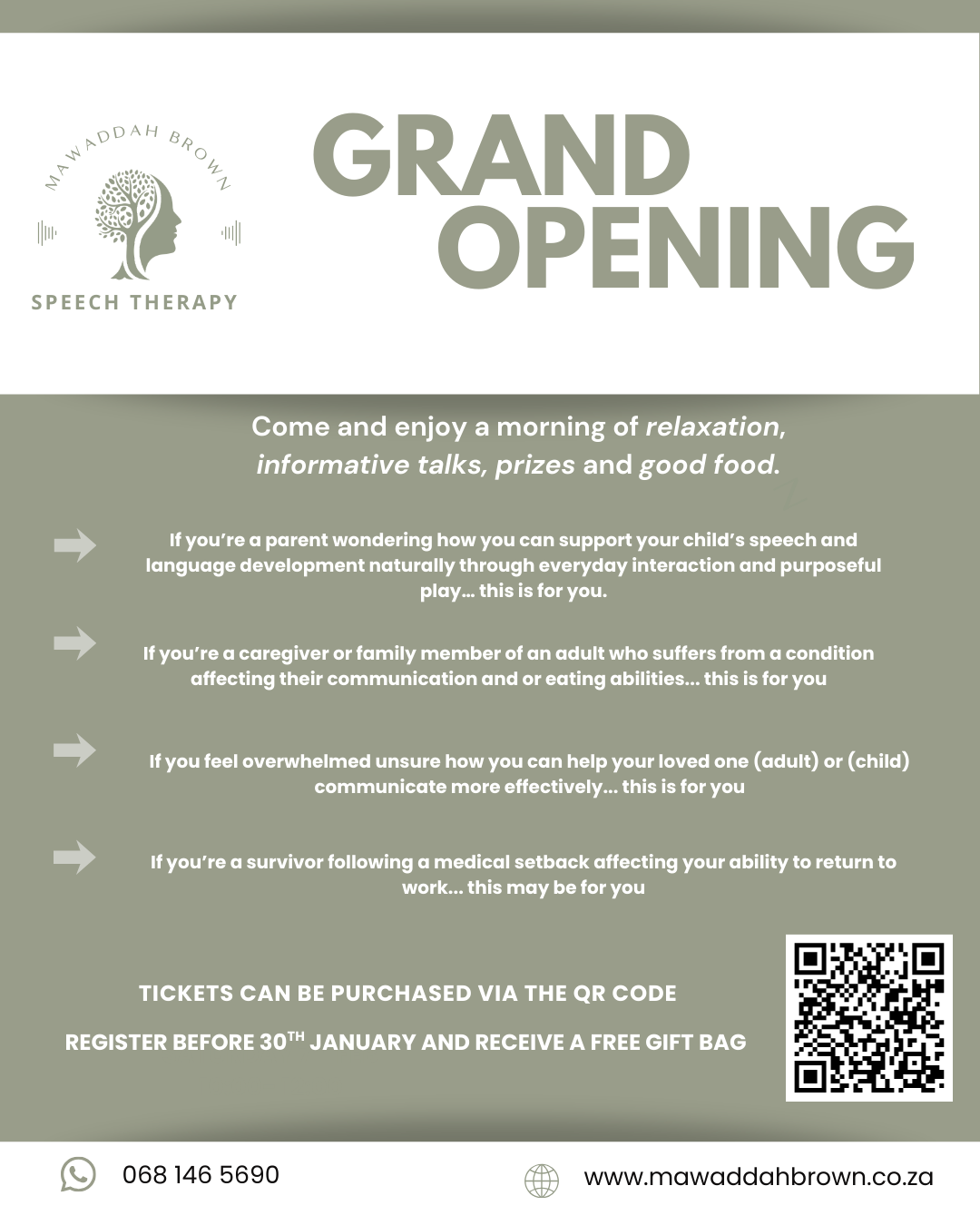 Speech Therapy Office Grand Opening Event and Workshop