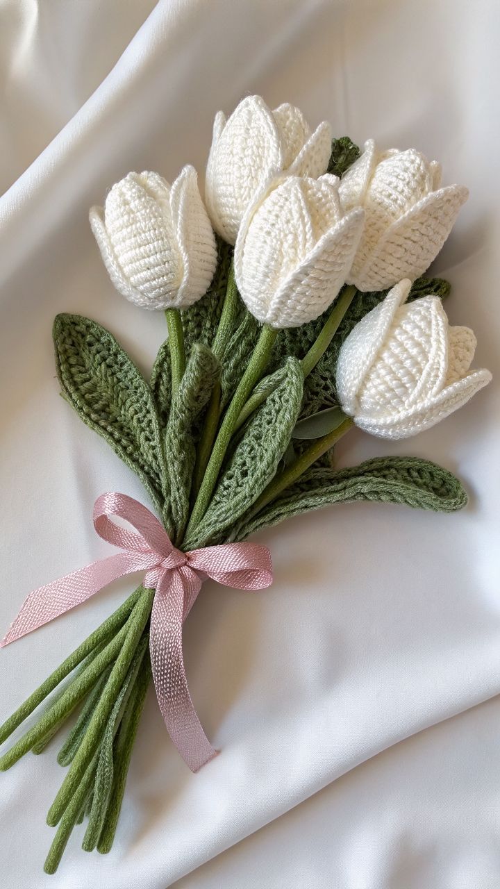 Handmade Crochet Flower Bouquet
