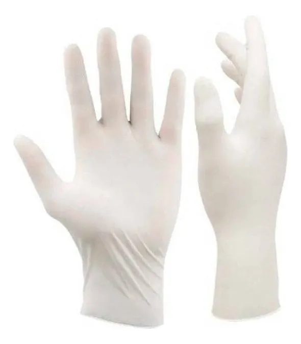 Guantes Descartables de Látex Blanco (Uso General)