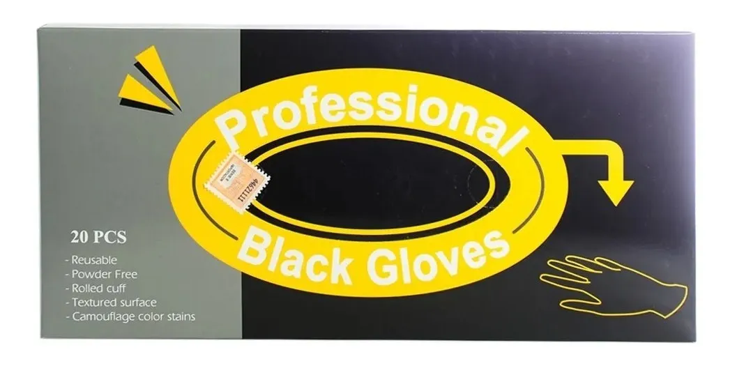 Guantes Descartables de Látex Negro (Heavy Duty)