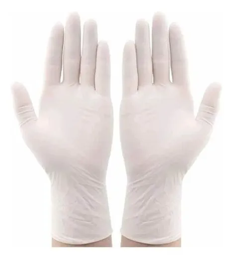 Guantes Descartables de Látex Blanco (Uso General)