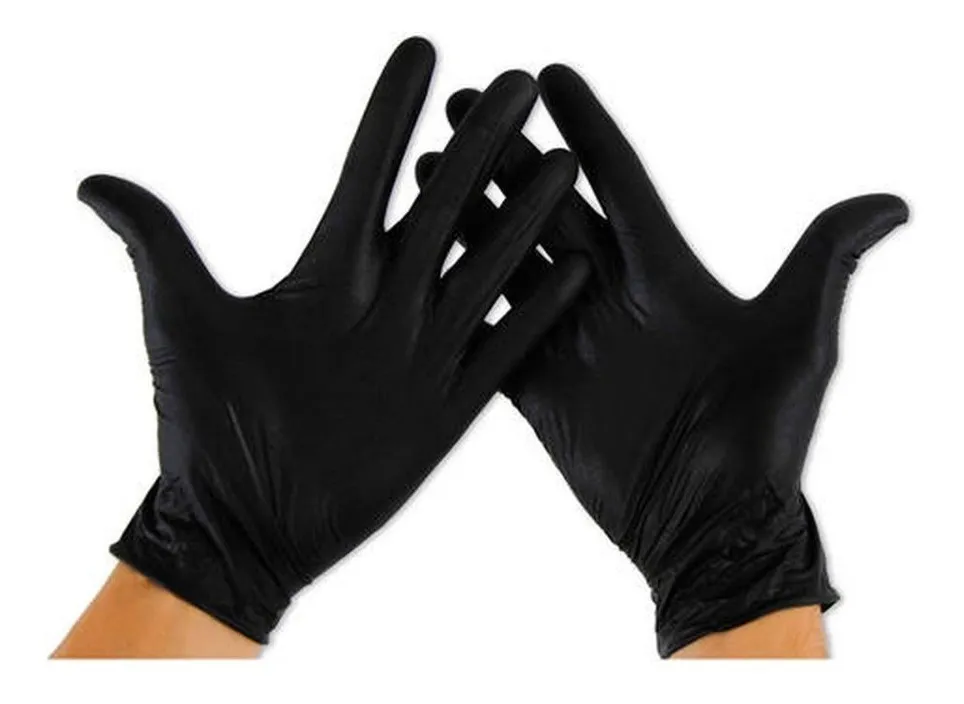 Guantes Descartables de Látex Negro (Heavy Duty)