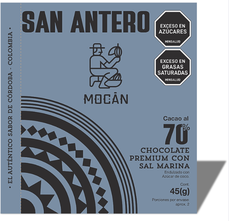 SAN ANTERO -  Barra de chocolate al  70% con Sal Marina
