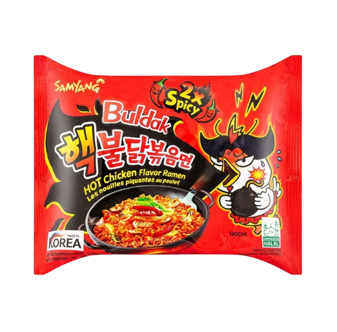 lot de 20 Samyang Buldak Original 2x Spicy – Ramen Coréen Ultra Piquant