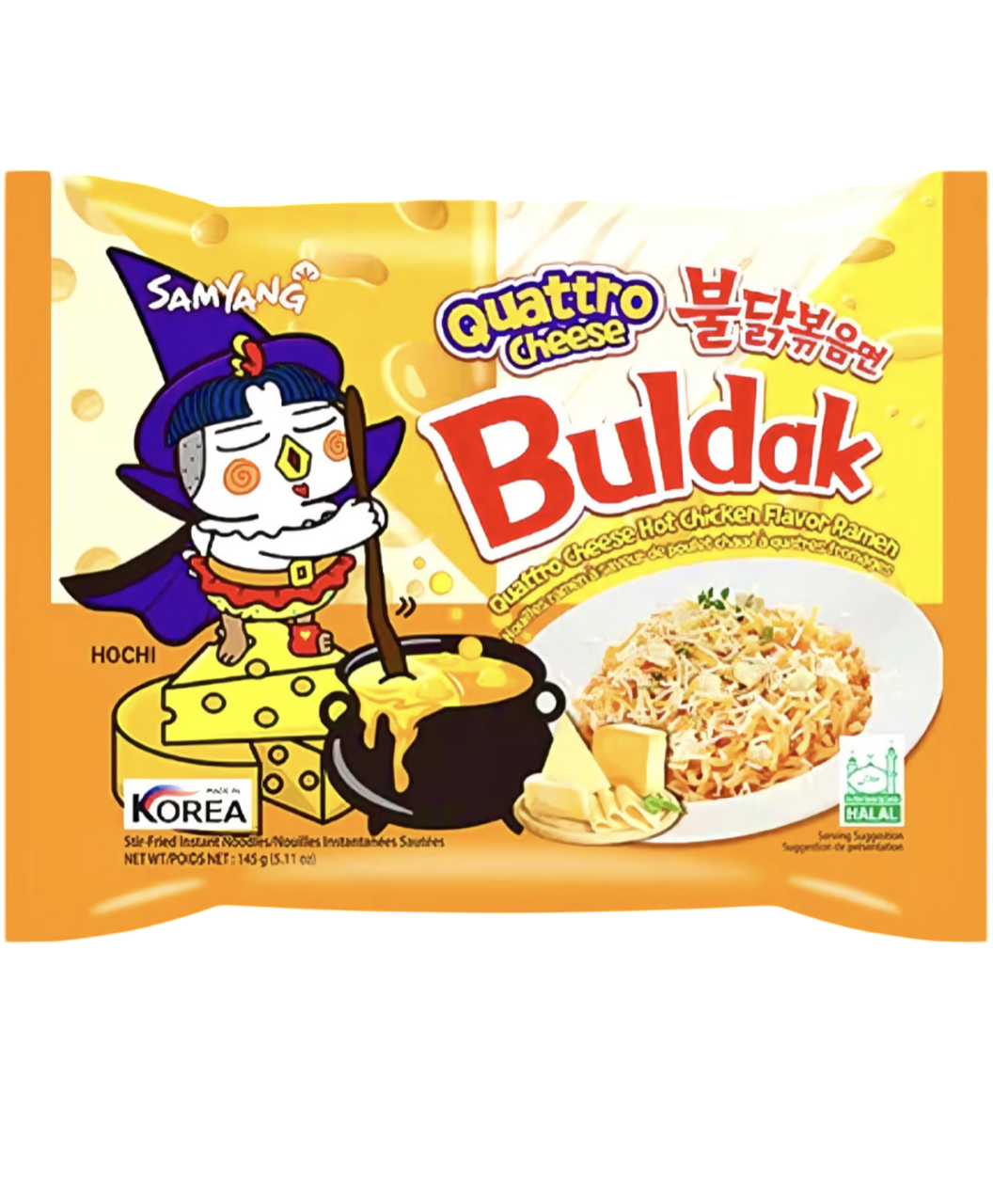 lot de 20 Samyang Buldak Quattro Cheese Ramen – Nouilles Coréennes Fromagées & Épicées