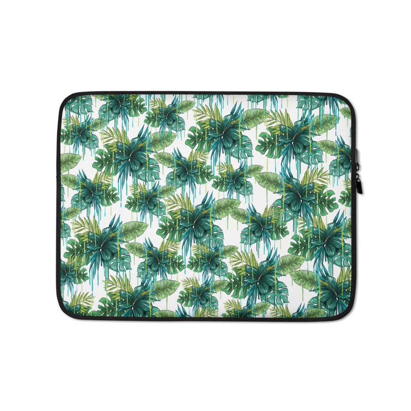 Laptop case with flowers