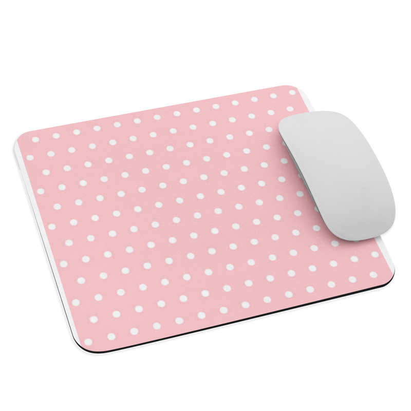 polka dot mouse pad