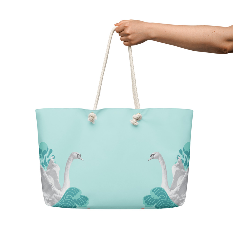 Blue swan bag
