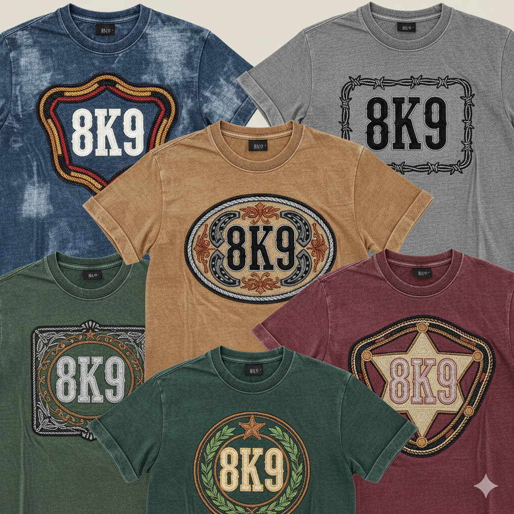 Camisetas 8K9 masculinas