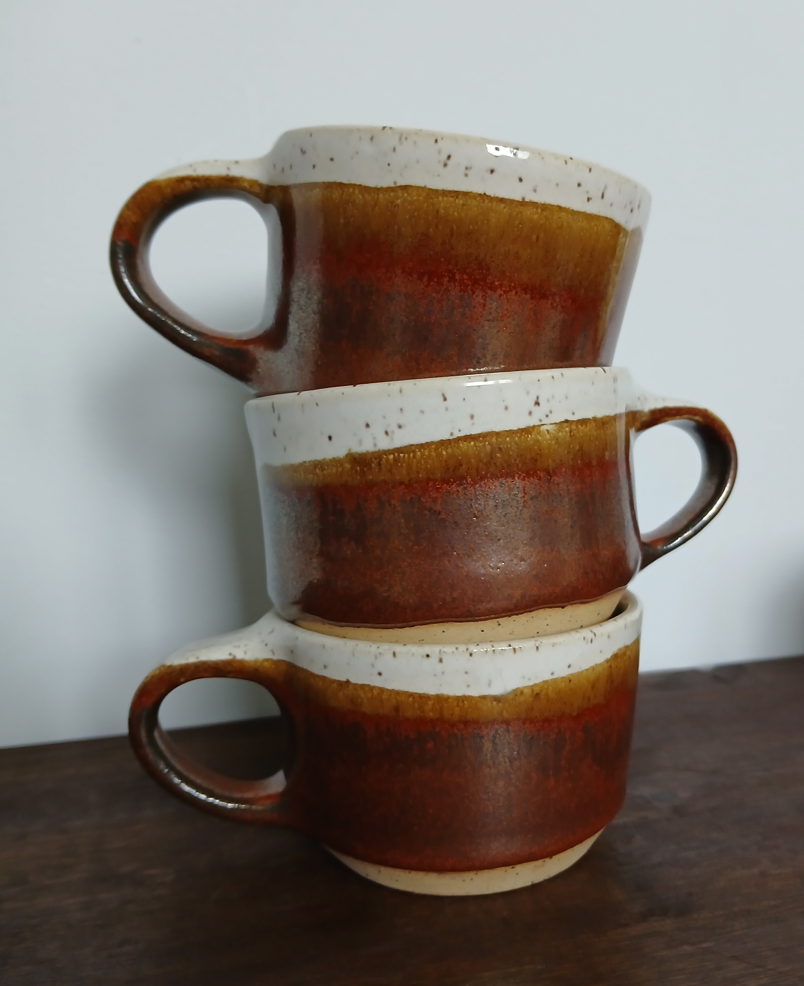 Two Tone Handmade Ceramic Espresso Mug - 4oz