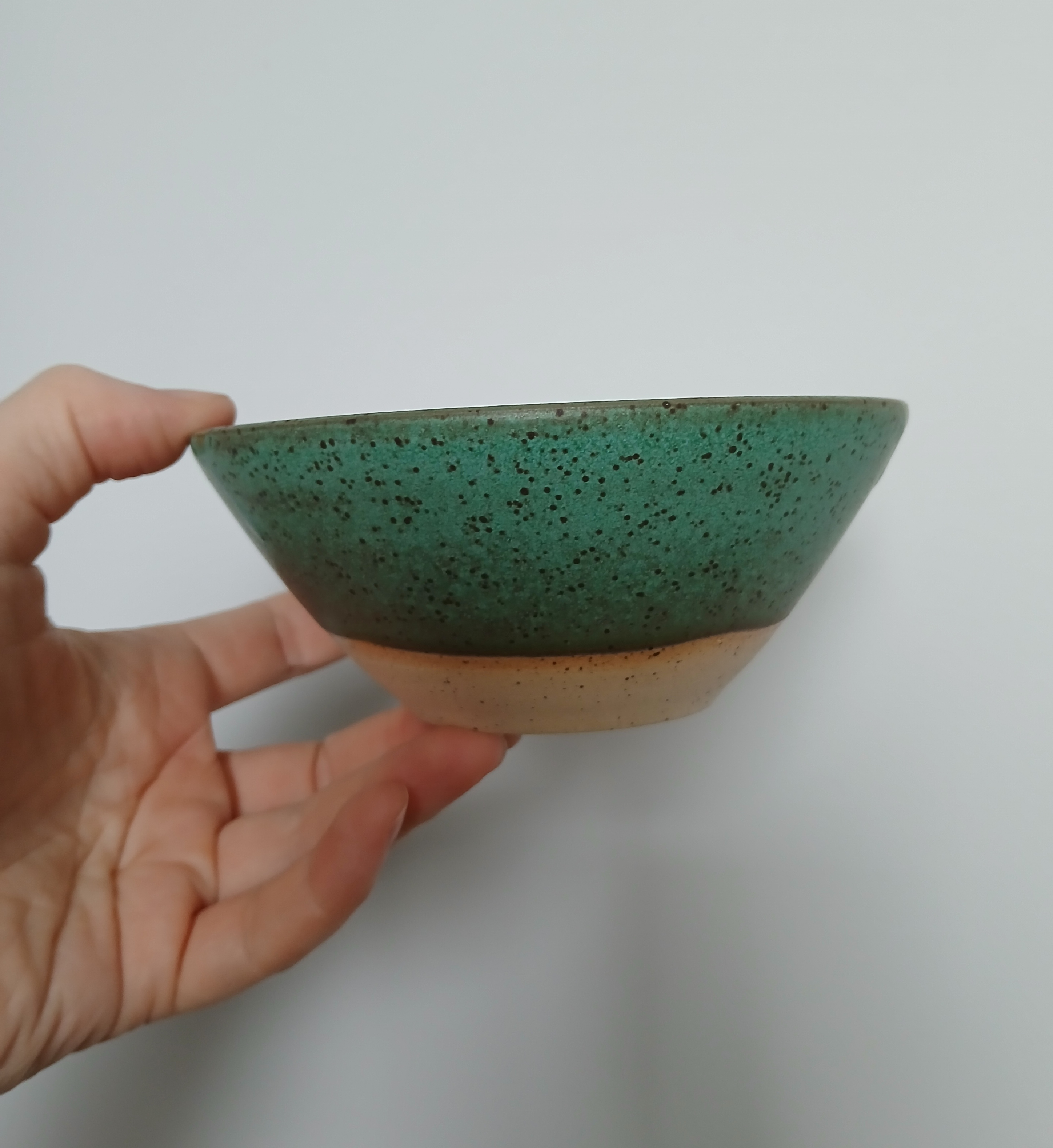 Two Tone Green and Blue Bowl Set