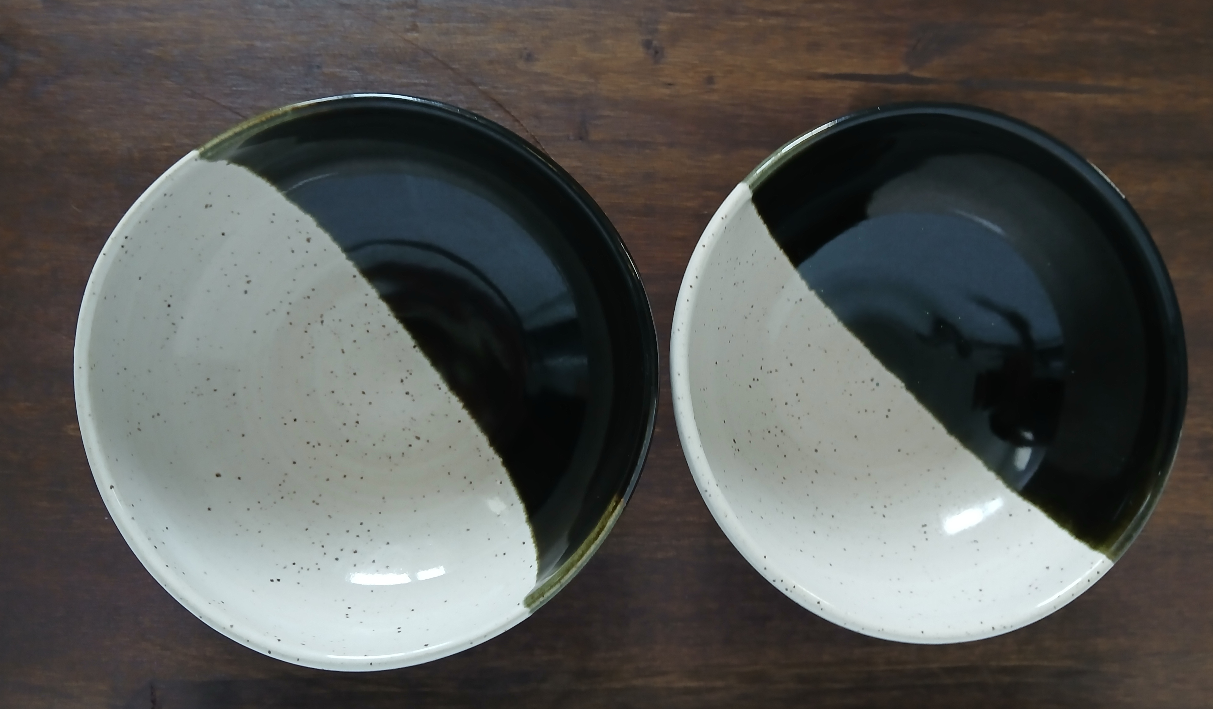 Black and White Two Tone Bowl Set 