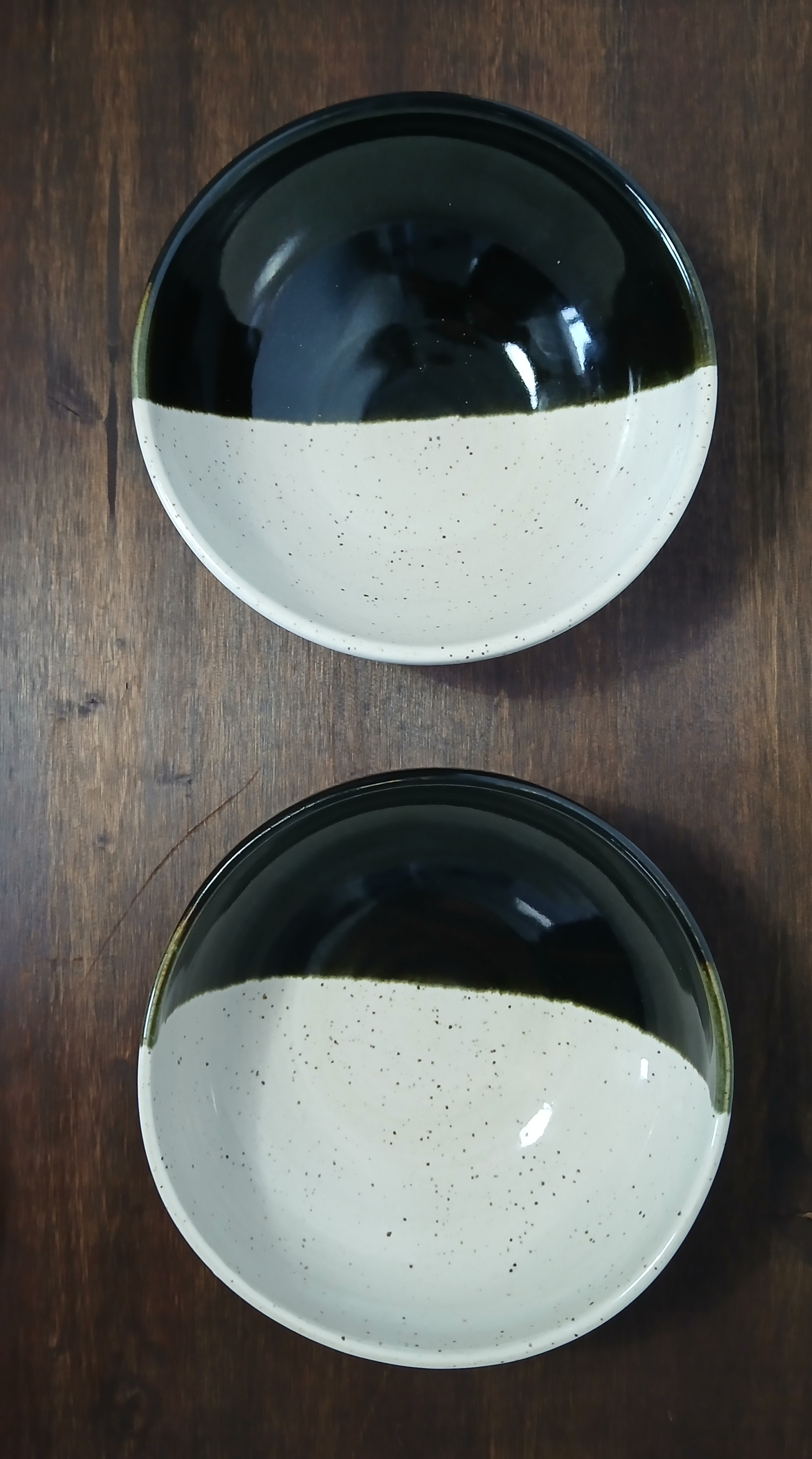 Black and White Two Tone Bowl Set 
