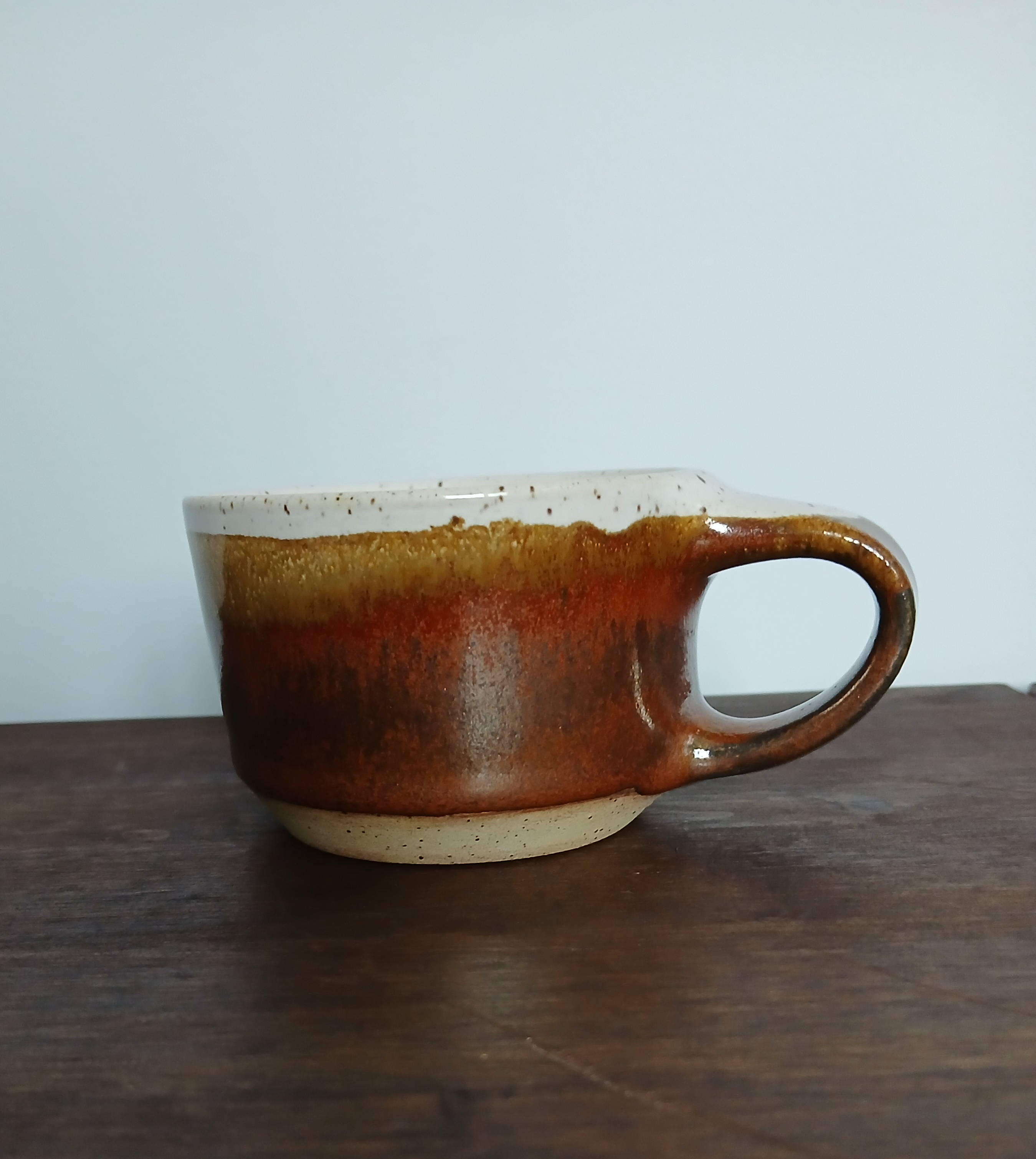 Two Tone Handmade Ceramic Espresso Mug - 4oz