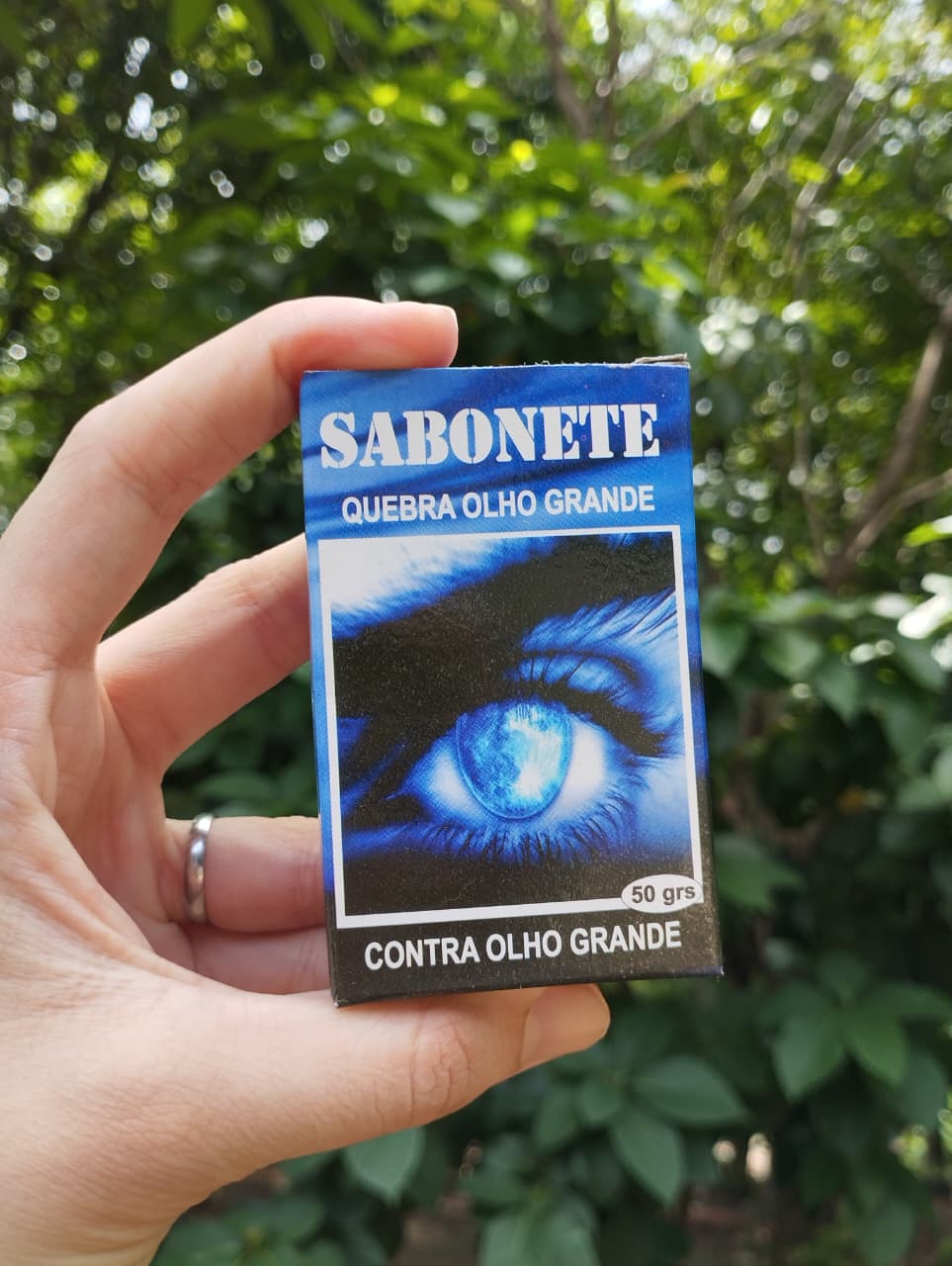 Sabonete Quebra Olho Grande e Contra Olho Grande