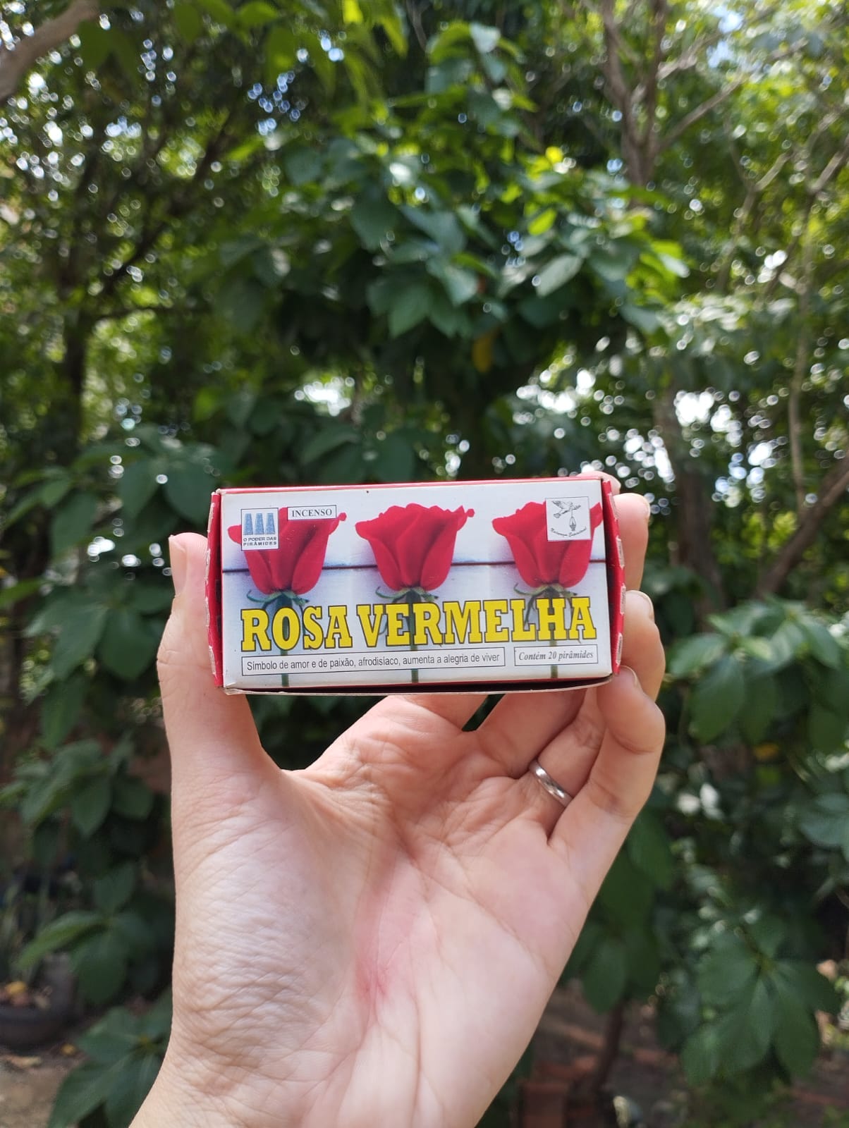 Defumador Rosa Vermelha