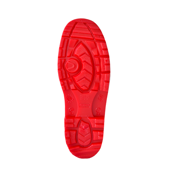 Bota Industrial con Casco Suela Nitrilo PRO5 DryPro Blanco/Rojo DP551