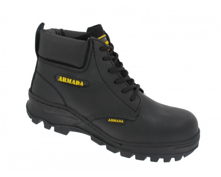 Zapato Borceguí con Casco de Poliamida Armada Negro 103