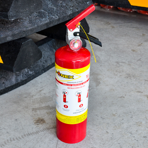 Extintor Cilindro de Lámina de PQS Rojo 2 kg