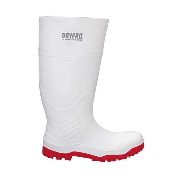 Bota Industrial con Casco Suela Nitrilo PRO5 DryPro Blanco/Rojo DP551
