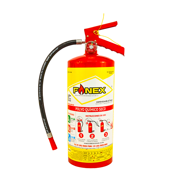 Extintor Cilindro de Lámina de PQS Rojo … 4.5 kg