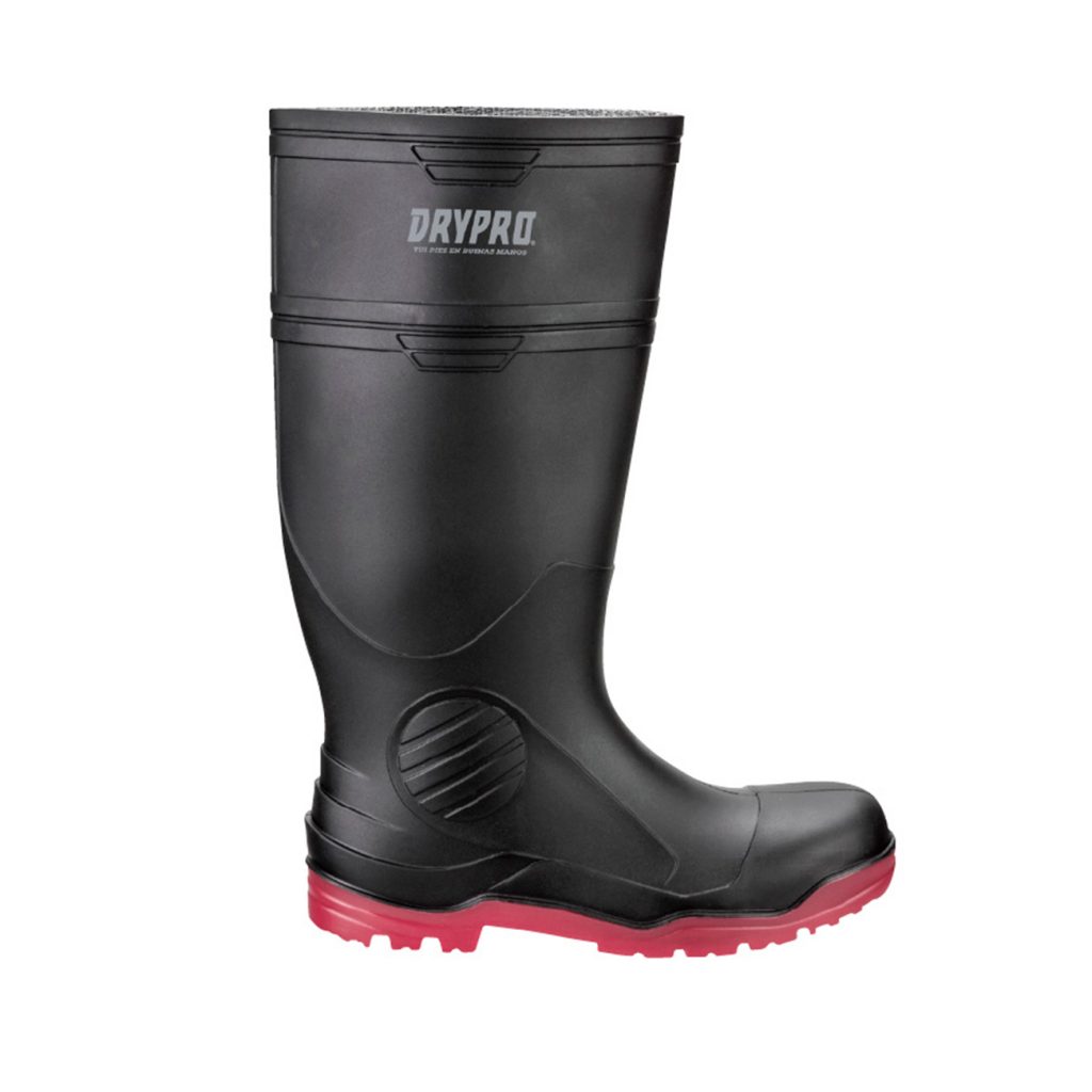 Bota Industrial con Casco Suela Nitrilo PRO5 DryPro Negro/Rojo DP501