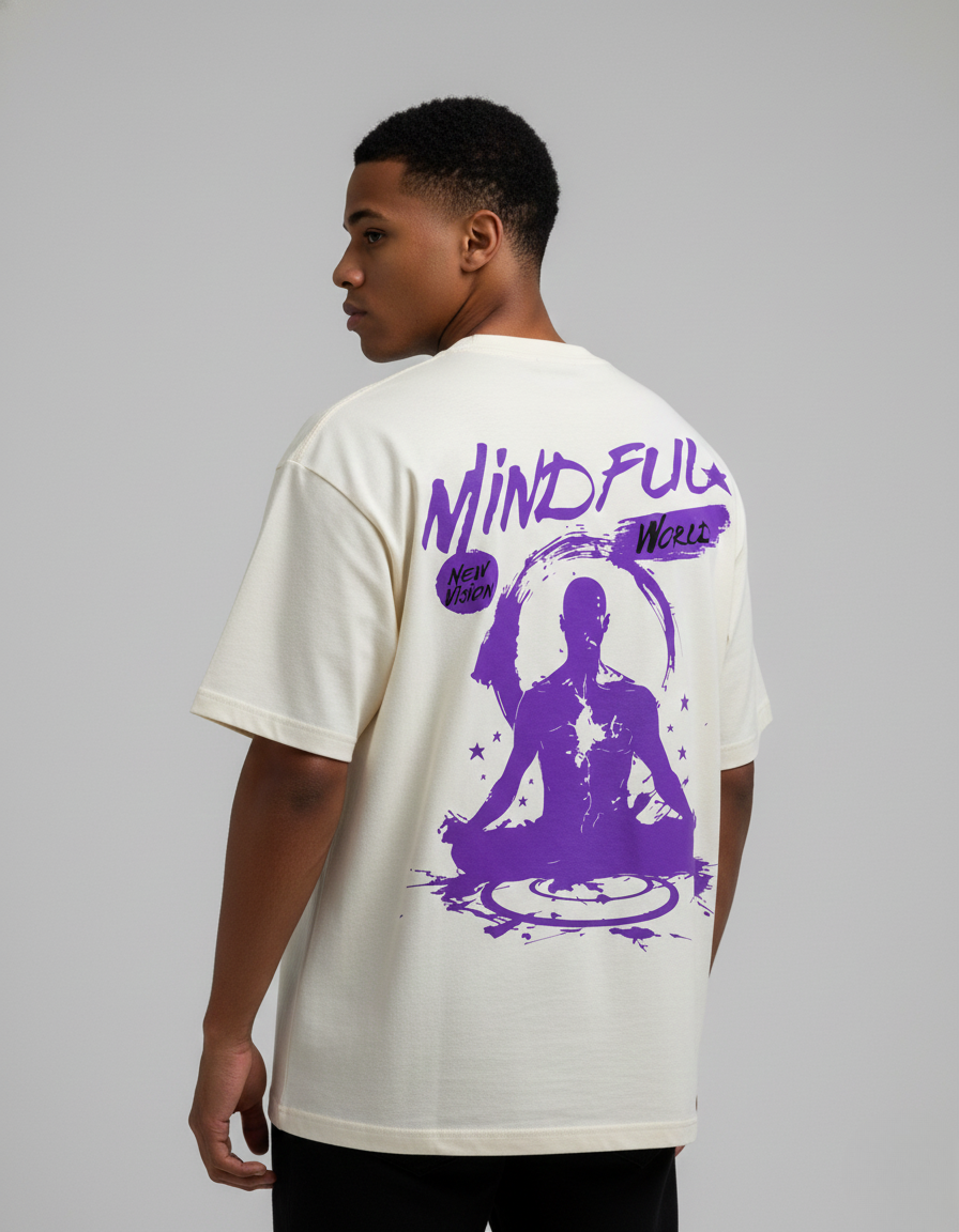 Camiseta Oversized Mind Full Off-White
